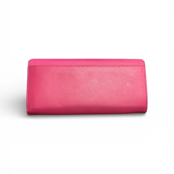 Kate Spade New York Maple Court Cyndy Leather Continental Pink Scalloped Wallet - Picture 3 of 4